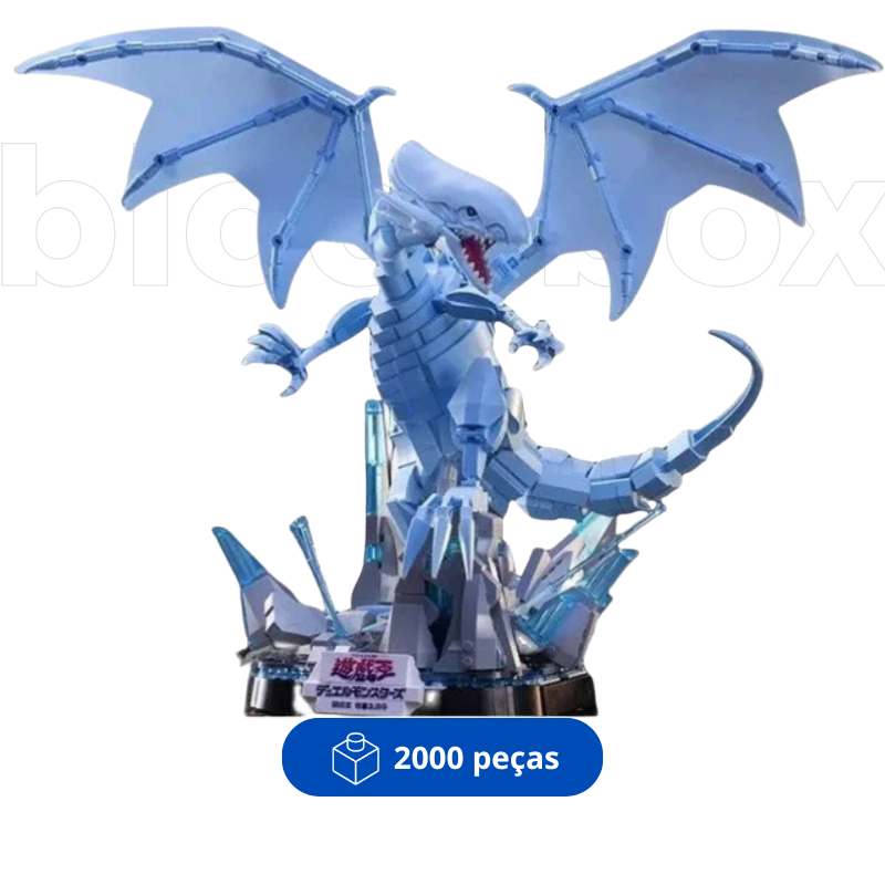 Dragão Branco de Olhos Azuis | 2000PCS