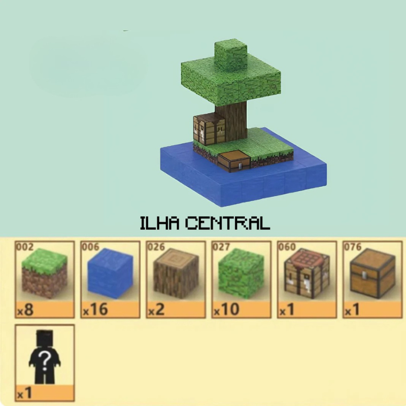 Ilha Central Minecraft | 38PCS