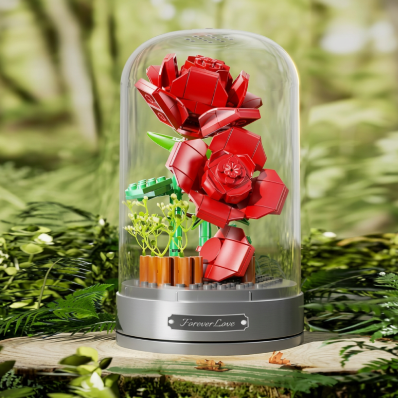 Flores de Rosas Vermelhas Eternas | 317 PCS