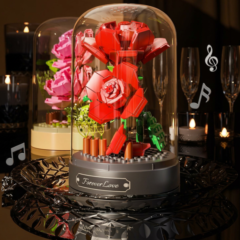 Flores de Rosas Vermelhas Eternas | 317 PCS
