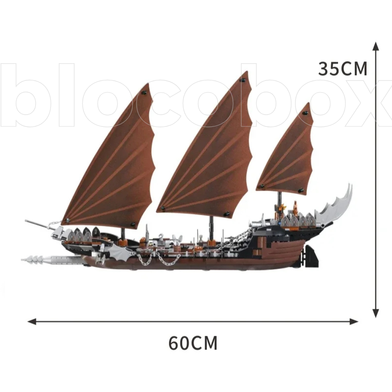 Senhor dos Anéis - A Emboscada do Navio Pirata | 756PCS