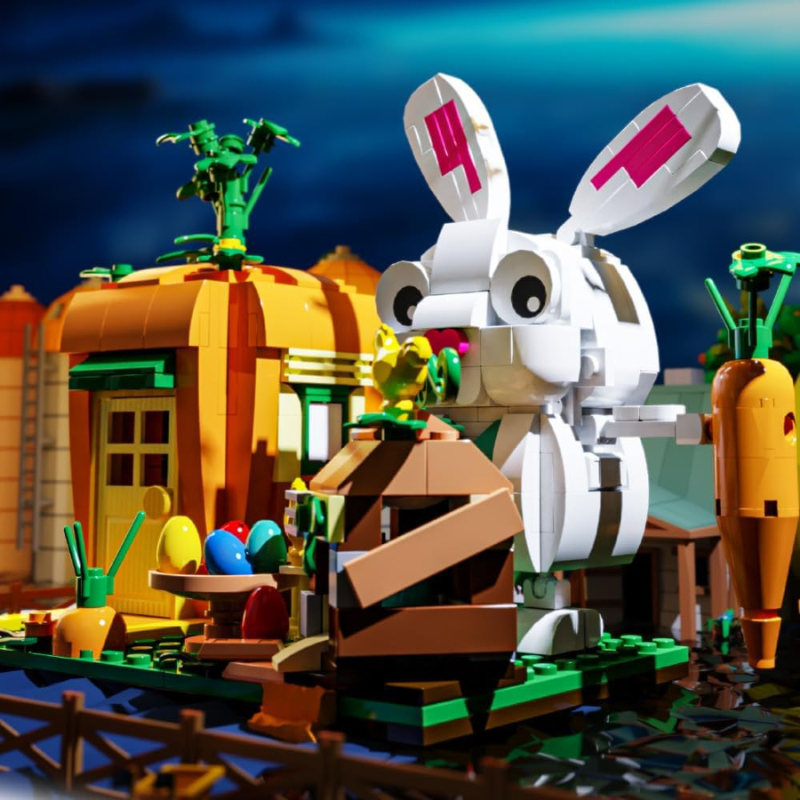 Coelho Casa de Cenoura | 414PCS