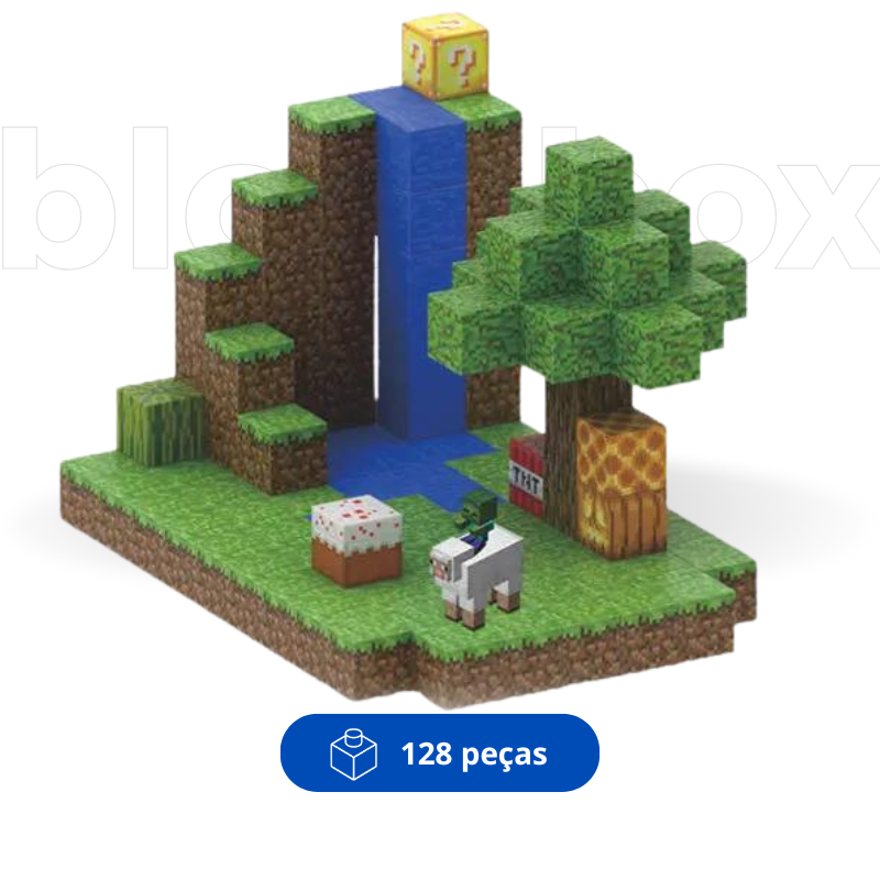 Cascata - Blocos Magnéticos Minecraft | 128PCS