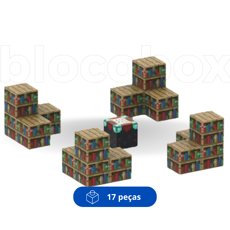 Mesa de Encantamentos - Blocos Magnéticos Minecraft | 17PCS