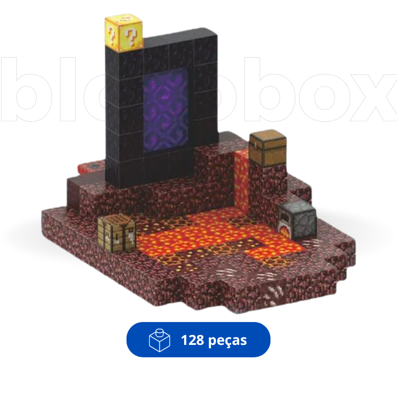 Portal do Nether - Blocos Magnéticos Minecraft | 128PCS
