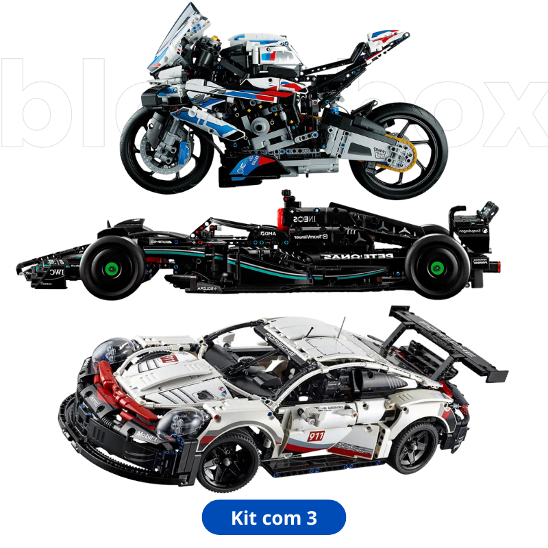 Compre Junto! Os Três Produtos Mais Vendidos (BMW M1000 RR, Mercedes AMG W14, Porsche 911 RSR)