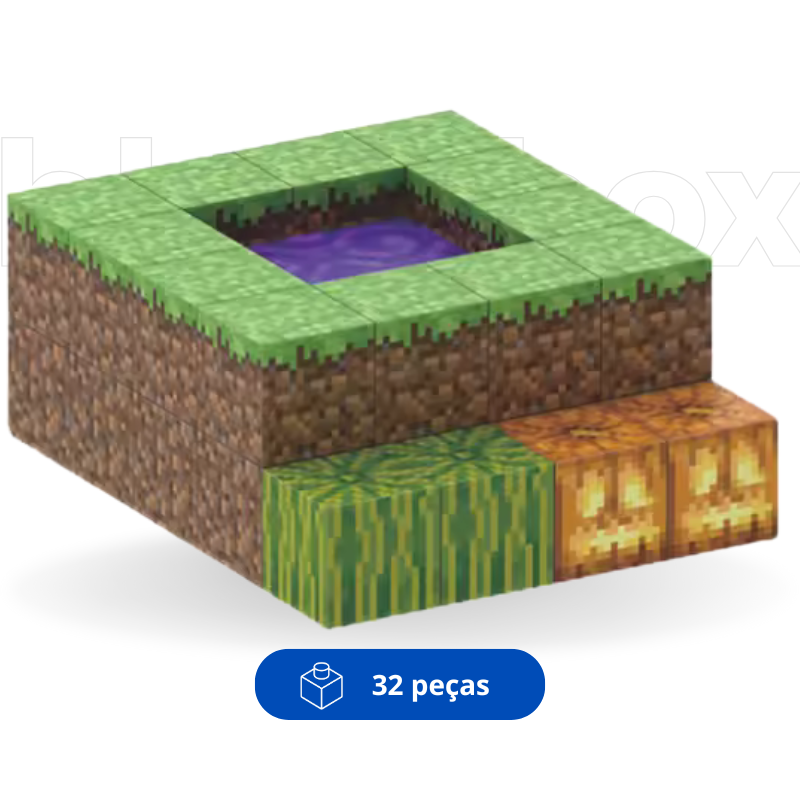 Campo de Abóbora Minecraft | 32PCS