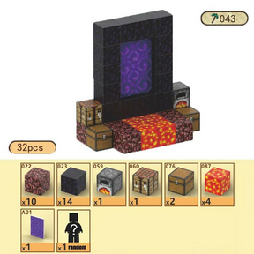 Portal do Nether - Blocos Magnéticos Minecraft |  32PCS