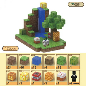 Cascata - Blocos Magnéticos Minecraft | 128PCS