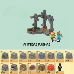 Antigas Ruinas Minecraft | 128PCS