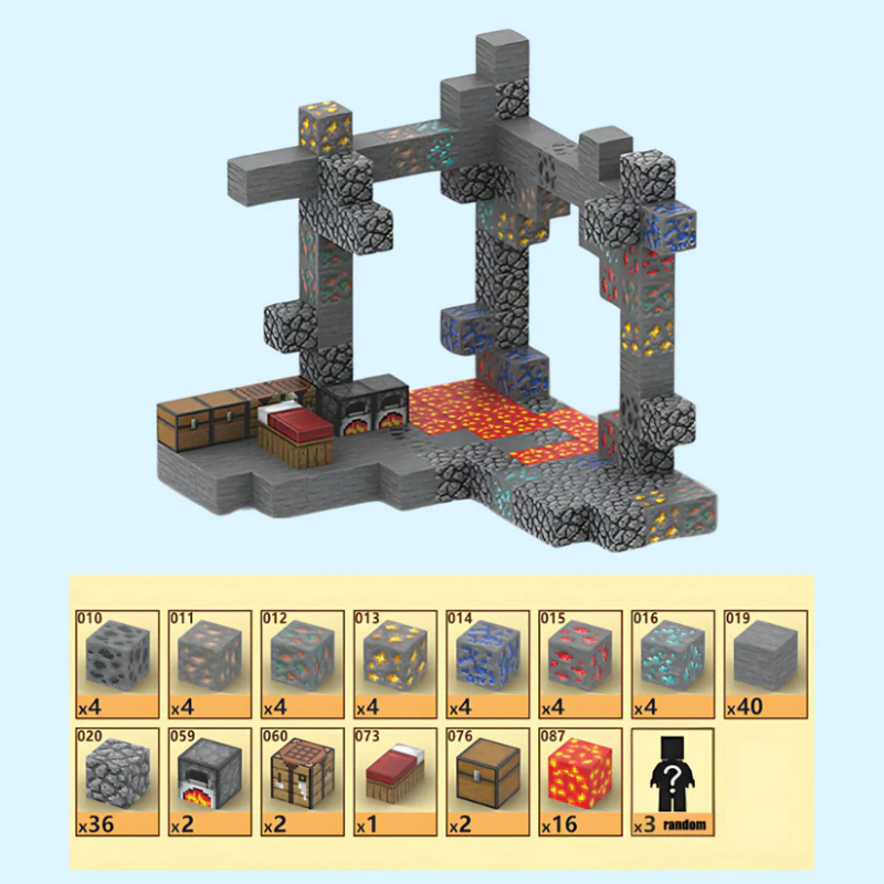 Antigas Ruinas Minecraft | 128PCS