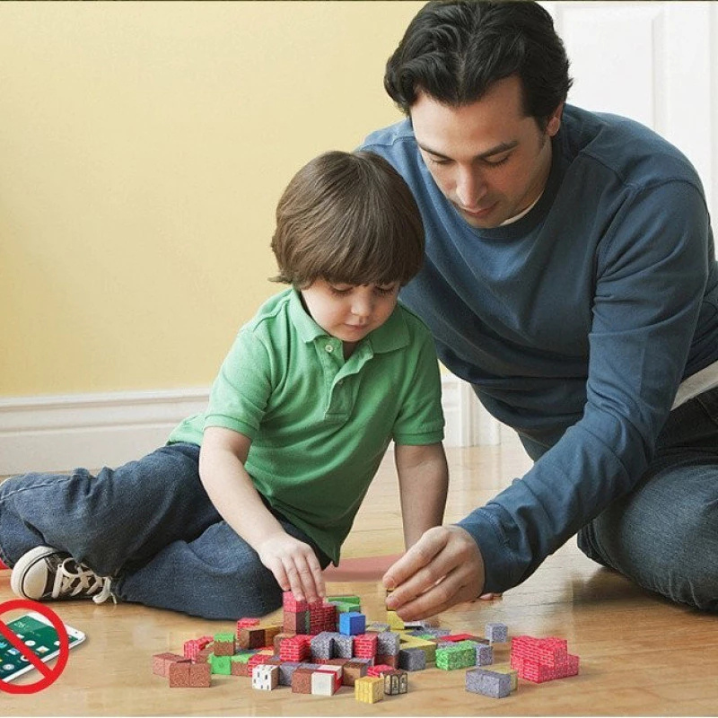 Mundo Minecraft + Minifigures de Brinde | 150PCS Magnéticas