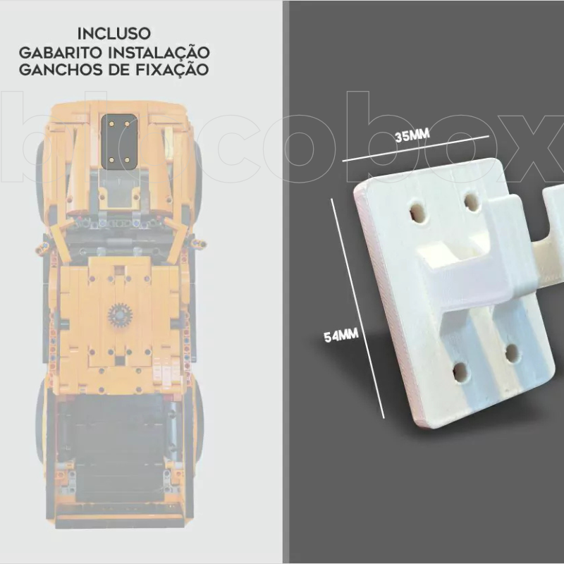 Gancho para fixação na parede