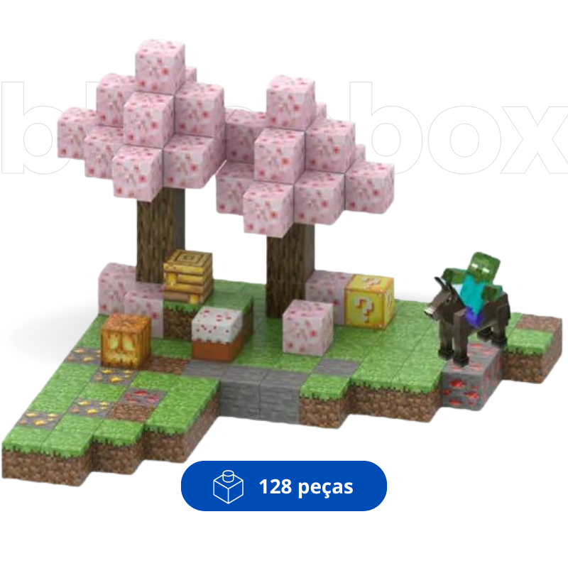 Cerejeira - Blocos Magnéticos Minecraft | 128PCS