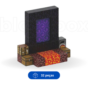 Portal do Nether - Blocos Magnéticos Minecraft |  32PCS